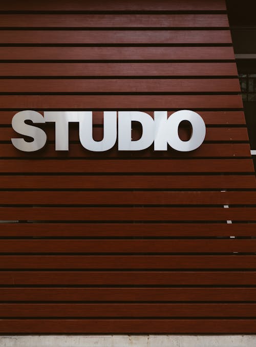 Free White Studio Signage Stock Photo