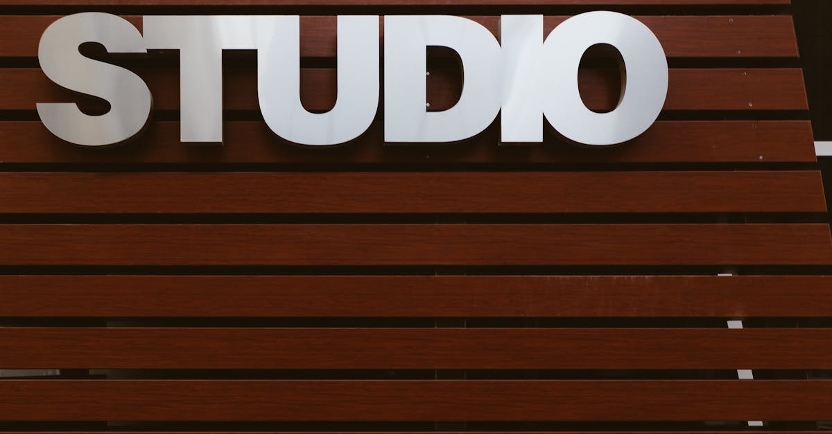 White Studio Signage · Free Stock Photo