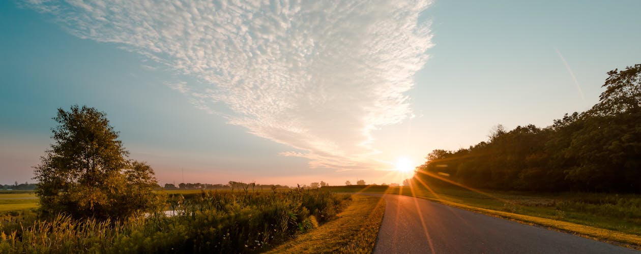 Free Photo of Road during Sunrise Stock Photo