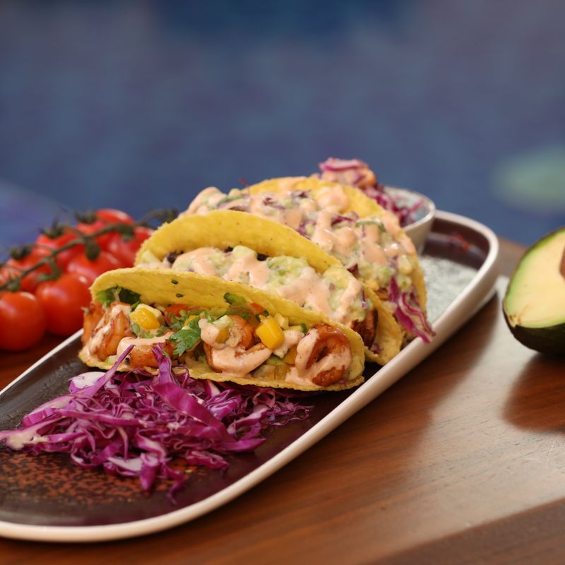 Citrus Poached Fish and Avocado Tacos