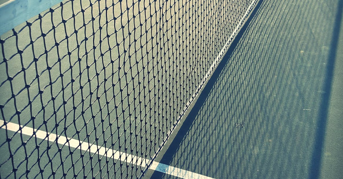 White Tennis Net on a Ground