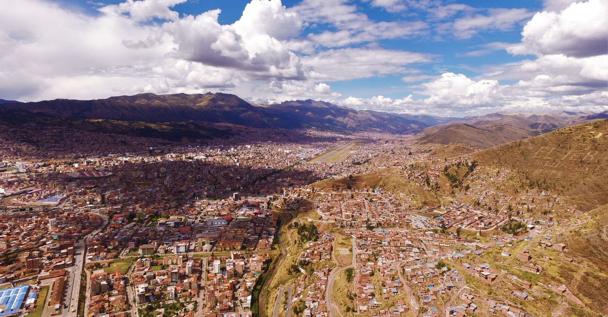 Scenic panoramic view of Peru