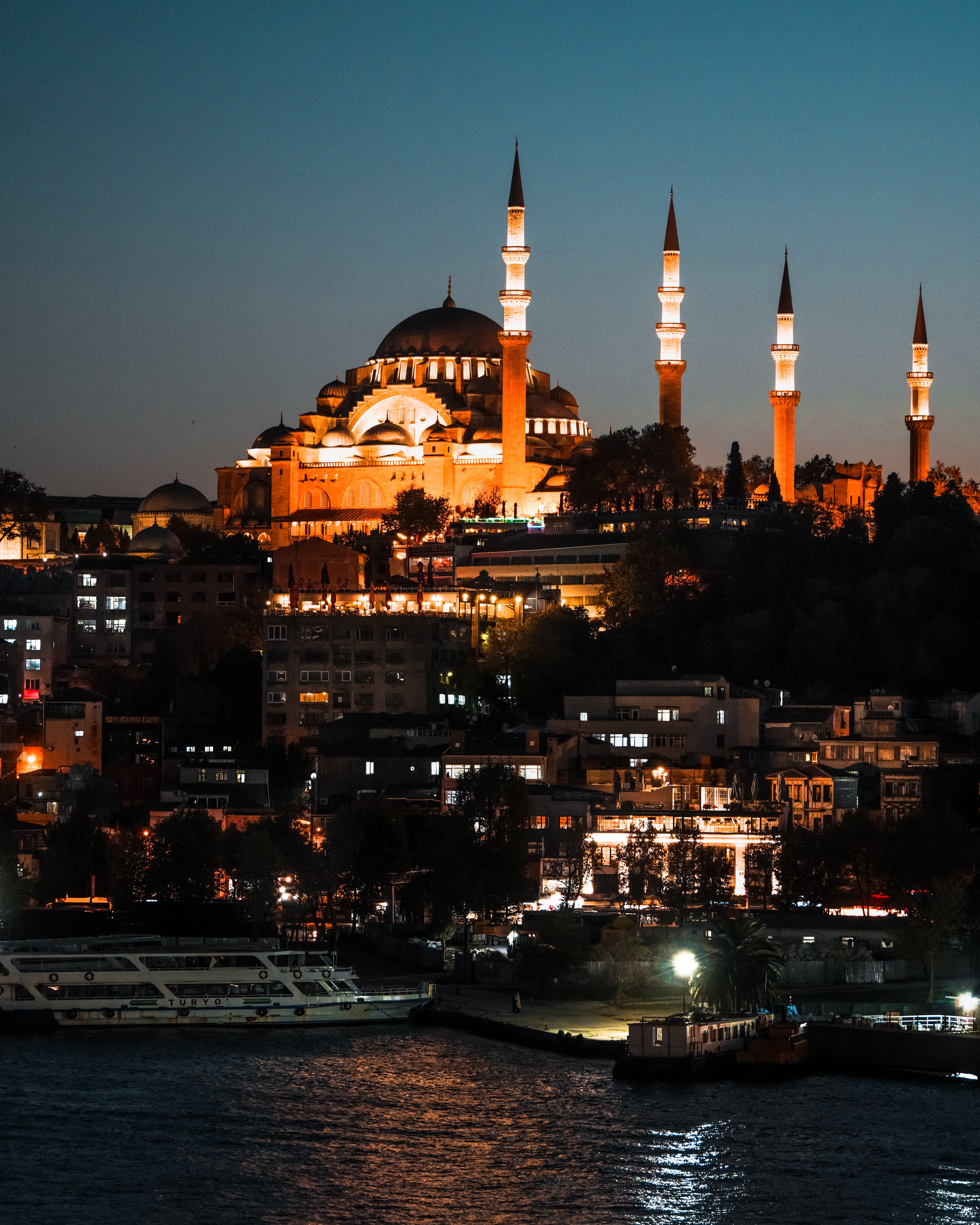 Cityscape During Night Time · Free Stock Photo