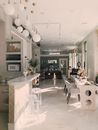 White Dining Table Near Bar Table