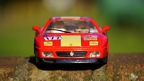 Toy Red Yellow Racecar