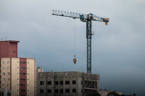 Tower Crane Near Building