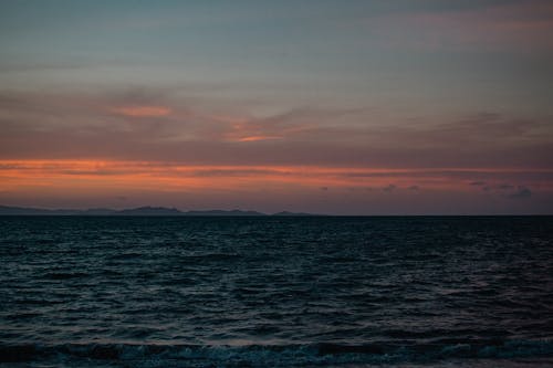 Photo of an Ocean During Sunset