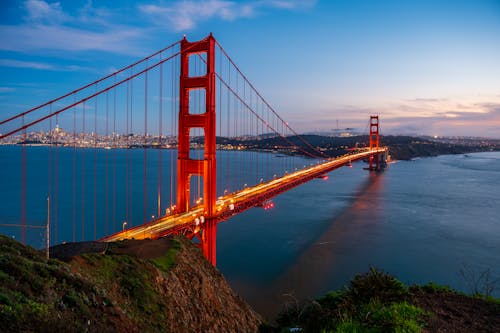 Kostenloses Stock Foto zu architektonisch, golden gate bridge, hängebrücke