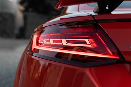 Free Taillight of a Red Sports Car Stock Photo