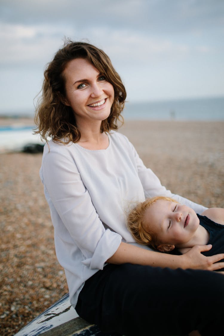 Portrait Of Mother And Daughter