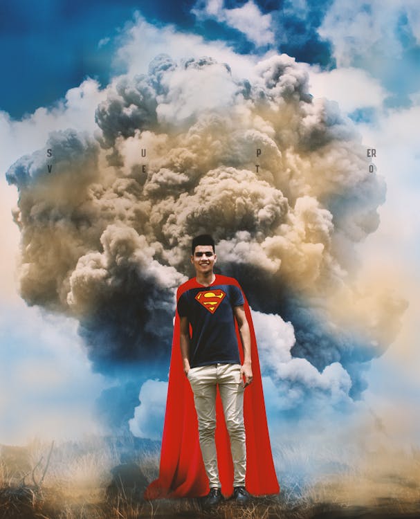 スーパーマンの無料の写真素材