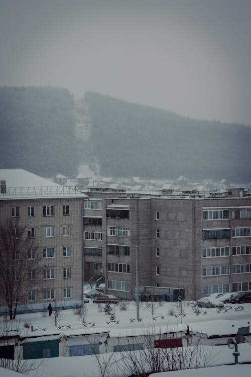 Photograph of Buildings During Winter