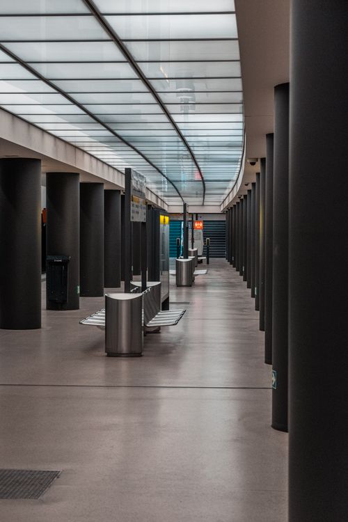 Subway Platform Design Benches in the Subway Platform · Free Stock Photo