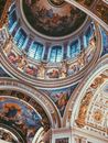 Cathedral Dome Vault with Renascence Religion Frescoes