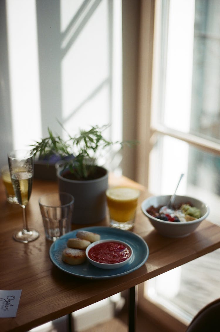 Lunch Set On Table