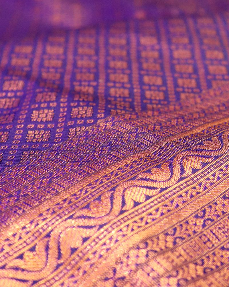 Kanchipuram silk detail