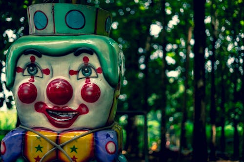 Free stock photo of clown, eerie, forest