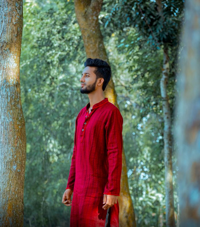 Semi-Silk Panjabi — Premium