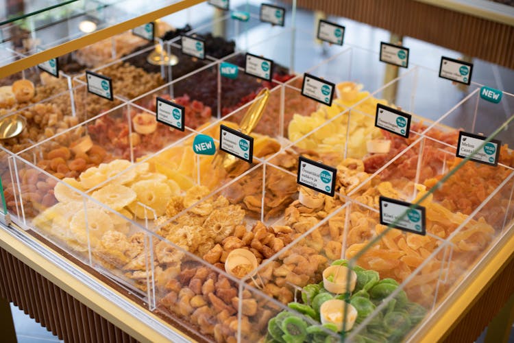 Retail Display Of Dried Fruits