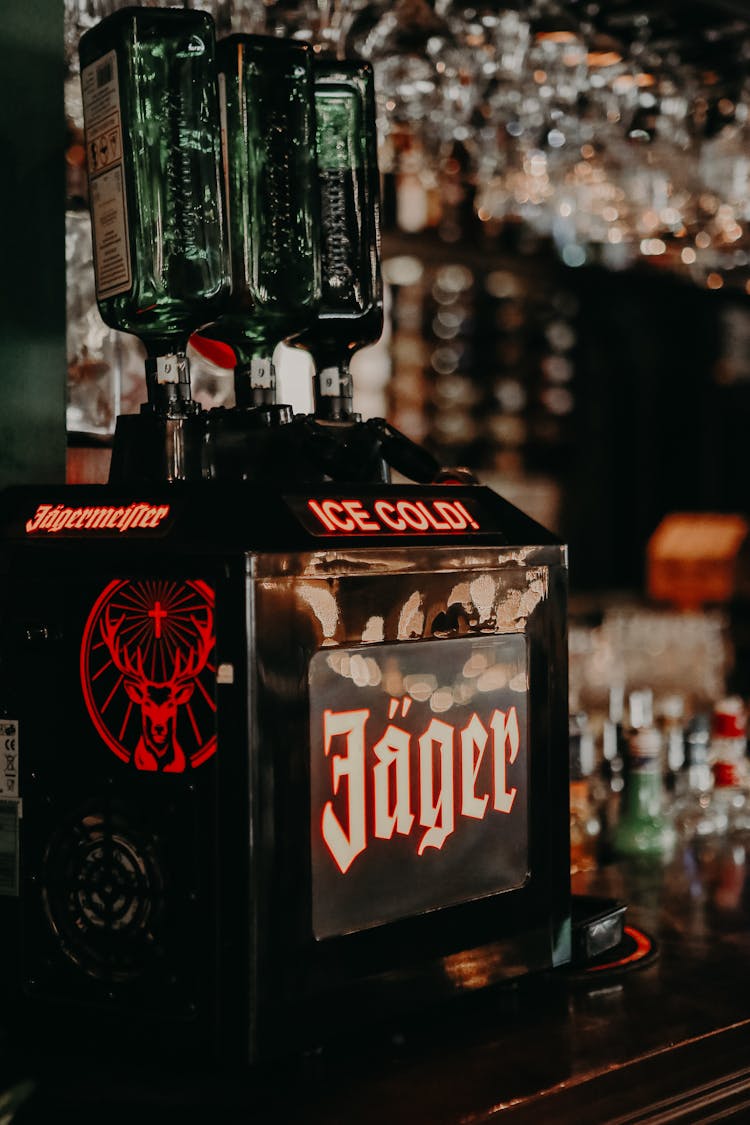 Jägermeister Machine On Bar Counter