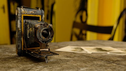 Kostenloses Stock Foto zu kamera, linse, old-kamera