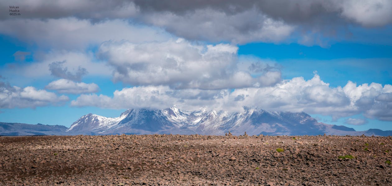 Mountain and Dried Soil