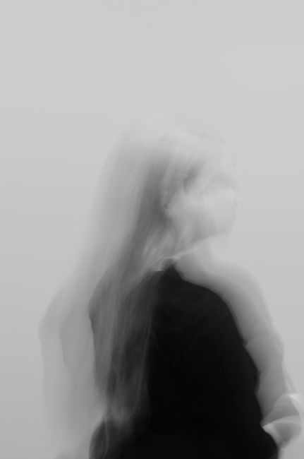 Woman in Black Shirt in Grayscale Photography