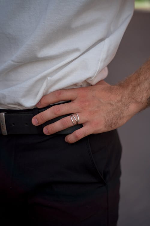Man Wearing Ring on a Finger 