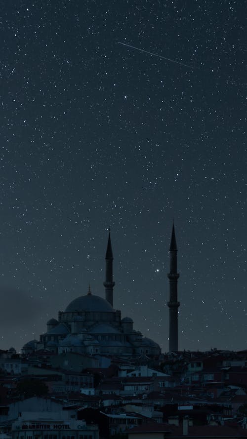 Suleymaniye Mosque During Night