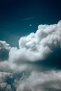 White Clouds and Blue Sky