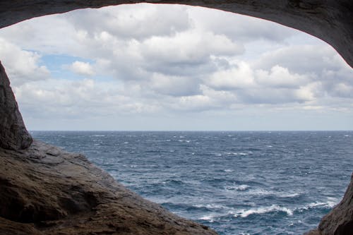 Photo of Ocean from a Cave