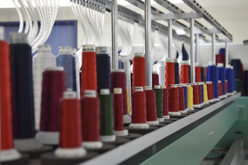 Free stock photo of colour, cotton, factory