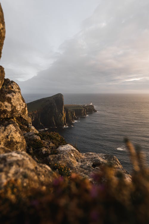 Darmowe zdjęcie z galerii z horyzont, latarnia morska neist point, morze