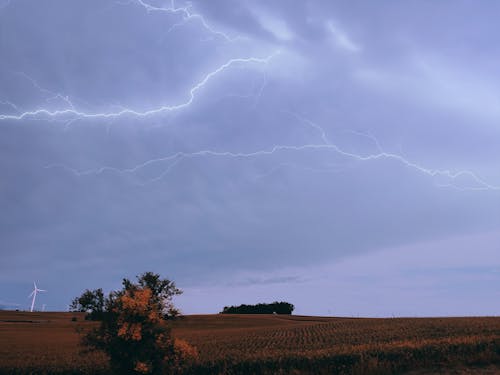 
Lightning in a Cloudy Sky