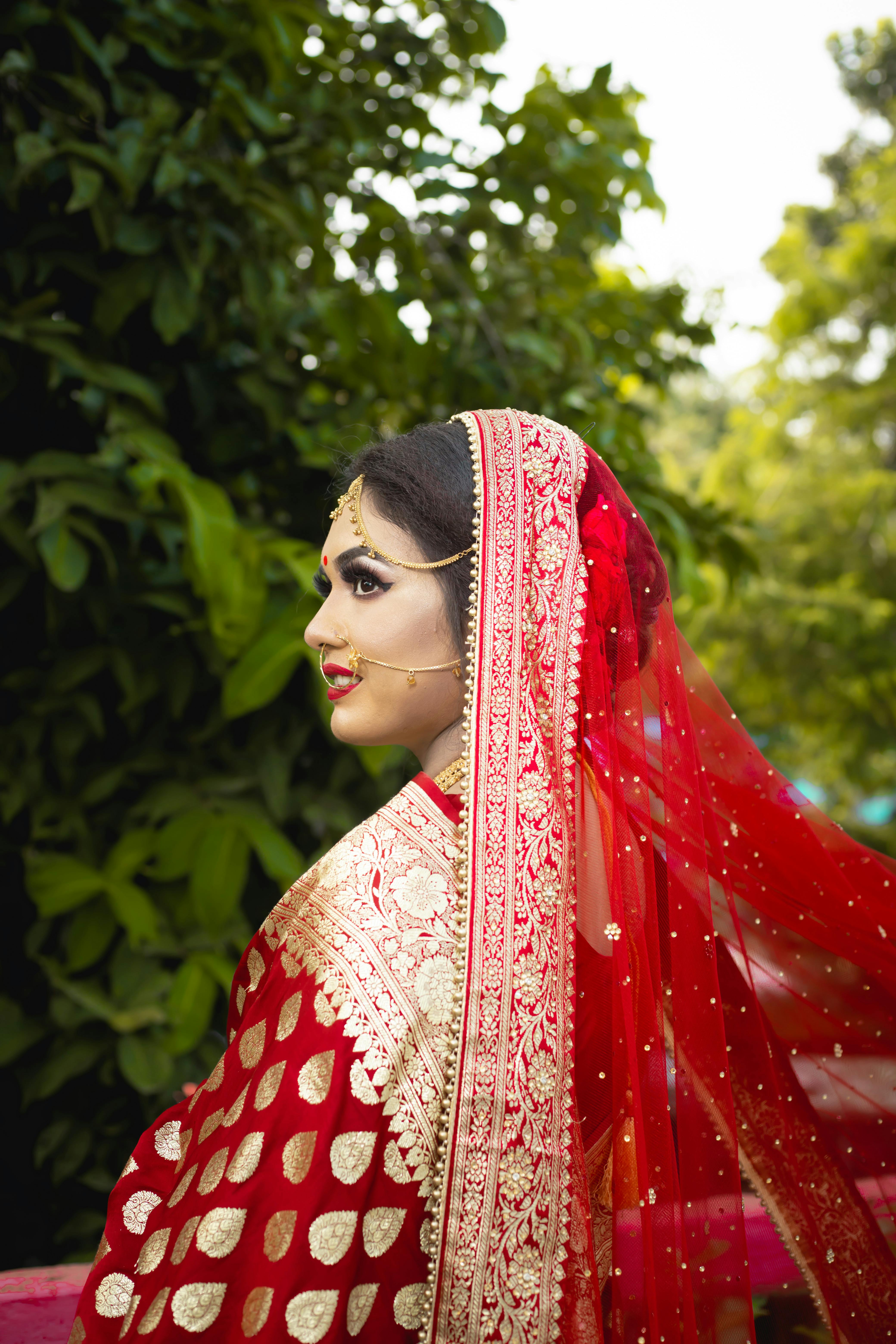 Bright Red Ready to wear Ruffle Saree. | Indian bridal outfits, Indian  bridal wear, Ruffle saree