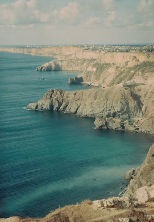 土耳其藍, 垂直拍摄, 岩石形成 的 免费素材图片