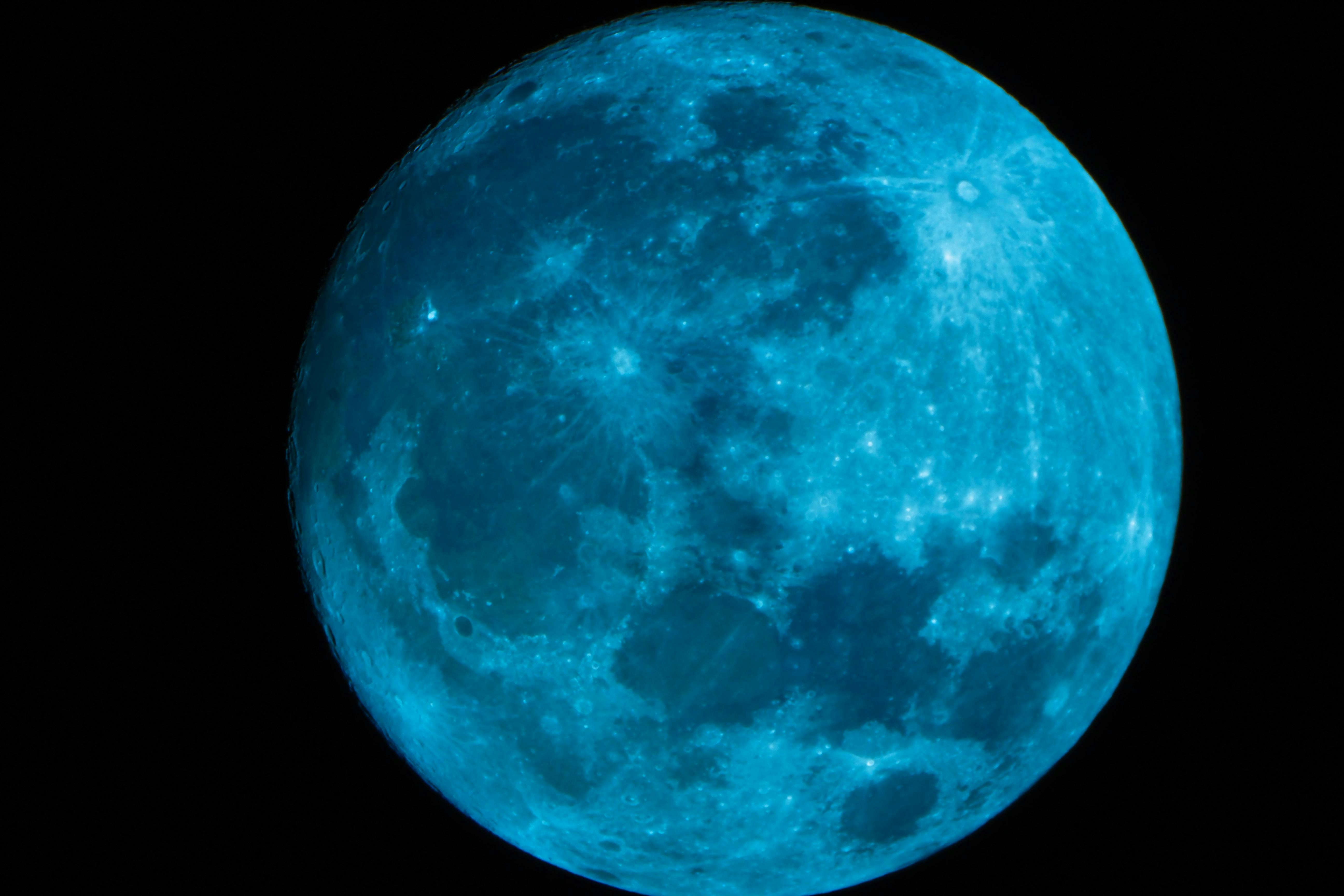 Free stock photo of blue, full moon, moon