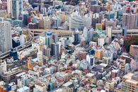 Aerial View of City Buildings