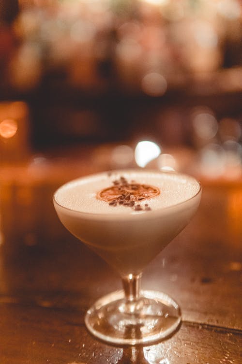 Cocktail Drink on Wooden Table