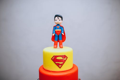 
A Superman Themed Birthday Cake