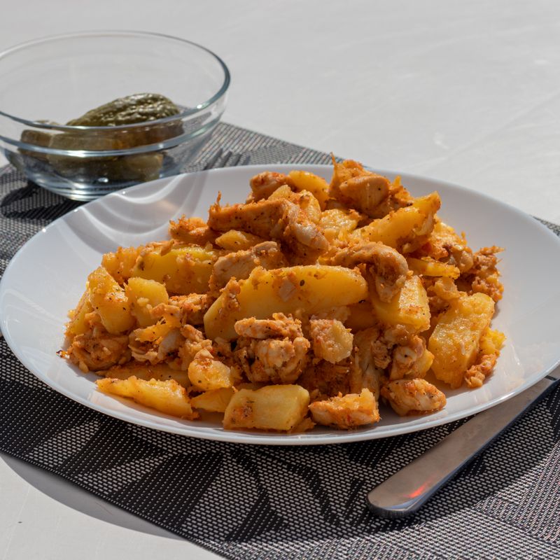 Peruvian Ají Verde Chicken Shawarma with Potato