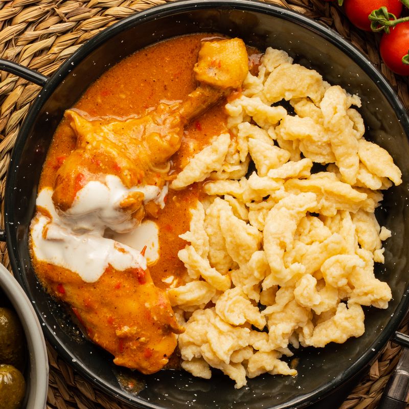Hungarian Chicken Paprikash Stew