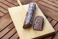 Bread Roll on Wooden Chopping Board