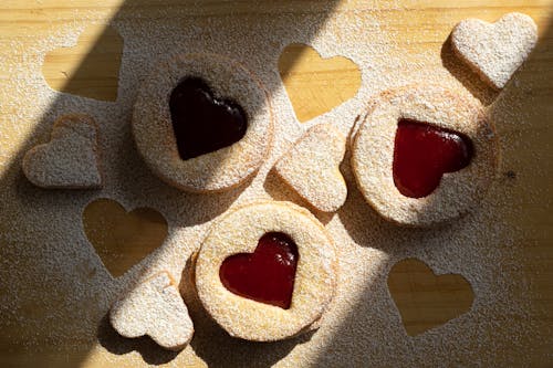 A Close-Up Shot of Yummy Cookies