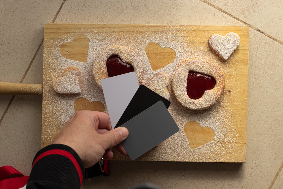 Free stock photo of dessert, heart, pastries