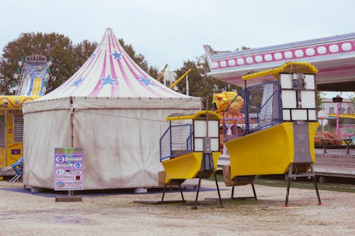Free A Closed Tent in an Amusement Park Stock Photo