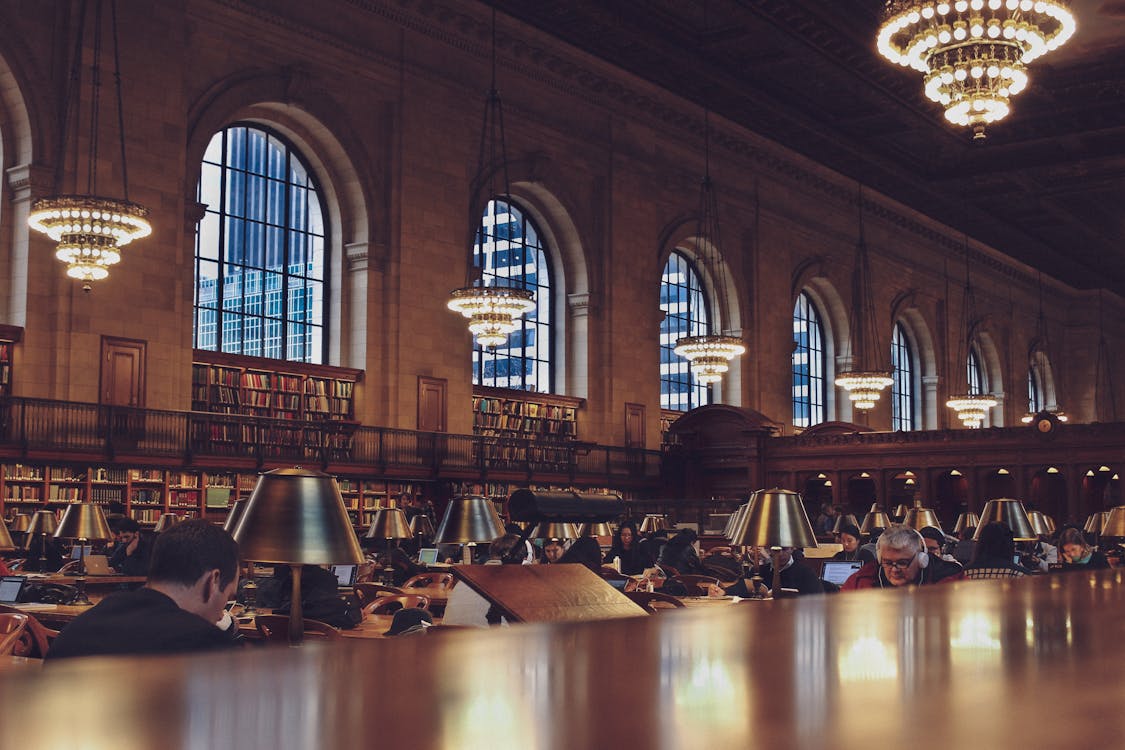 Free Photo of People in the Library Stock Photo
