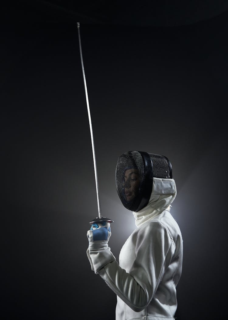 Fencer Holding A Sword