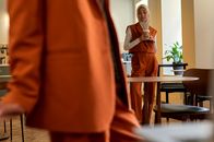 Women in Hijabs in Canteen 