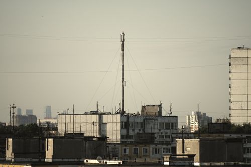 Free stock photo of antenna, apartment buildings, architecture Stock Photo